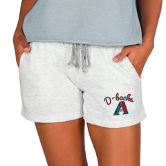 Arizona Diamondbacks Concepts Sport Women's Mainstream French Terry Tri-Blend Shorts - Ash