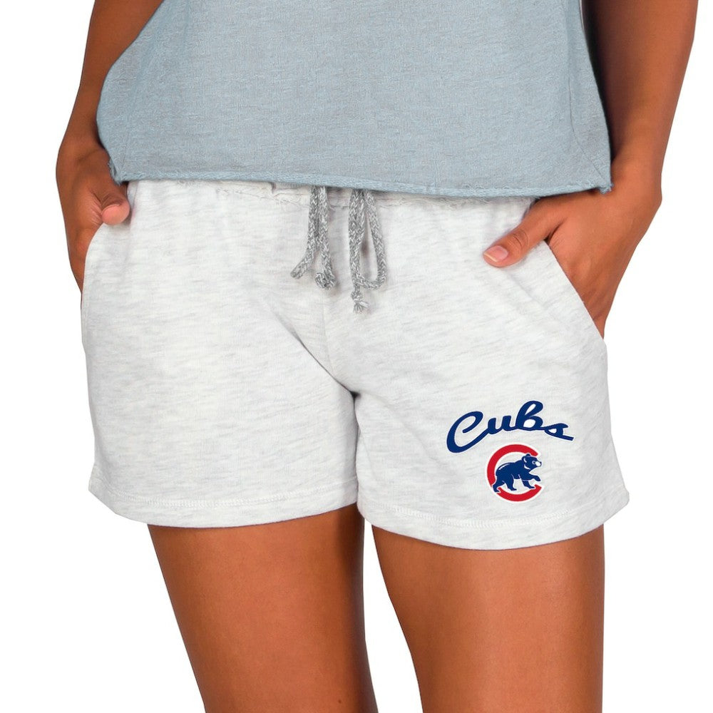 Chicago Cubs Concepts Sport Women's Mainstream French Terry Tri-Blend Shorts - Ash