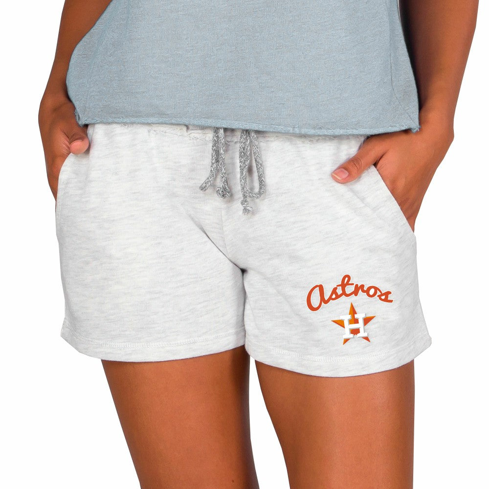 Houston Astros Concepts Sport Women's Mainstream French Terry Tri-Blend Shorts - Ash