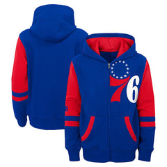 Philadelphia 76ers Preschool Straight To The League Full-Zip Hoodie - Royal sale