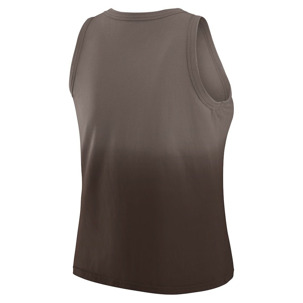 Cleveland Browns WEAR by Erin Andrews x Gracie Hunt Women's Ombre Tank Top - Brown outlet