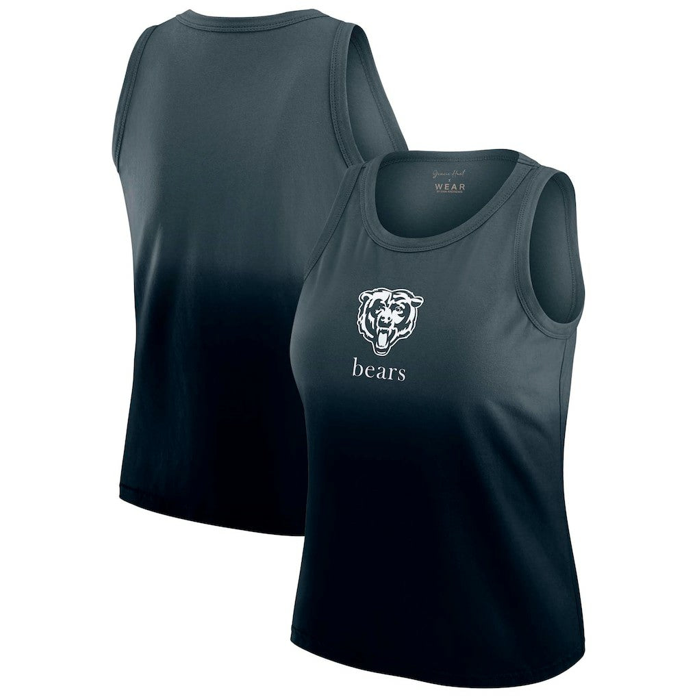 Chicago Bears WEAR by Erin Andrews x Gracie Hunt Women's Ombre Tank Top - Navy cheap
