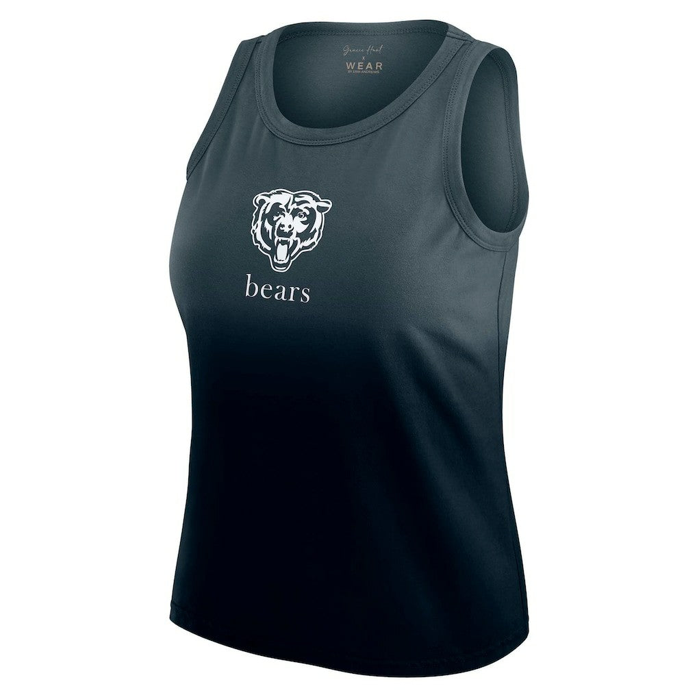 Chicago Bears WEAR by Erin Andrews x Gracie Hunt Women's Ombre Tank Top - Navy cheap