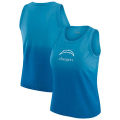 Los Angeles Chargers WEAR by Erin Andrews x Gracie Hunt Women's Ombre Tank Top - Blue sale