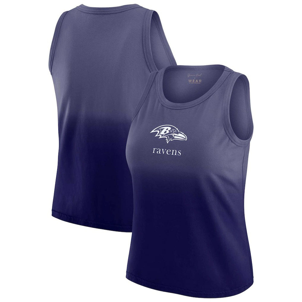Baltimore Ravens WEAR by Erin Andrews x Gracie Hunt Women's Ombre Tank Top - Purple discount