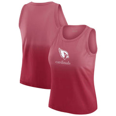 Arizona Cardinals WEAR by Erin Andrews x Gracie Hunt Women's Ombre Tank Top - Cardinal cheap