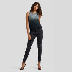 Carolina Panthers WEAR by Erin Andrews x Gracie Hunt Women's Ombre Tank Top - Black sale