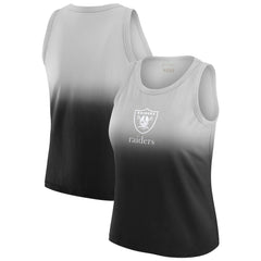 Las Vegas Raiders WEAR by Erin Andrews x Gracie Hunt Women's Ombre Tank Top - Black cheap