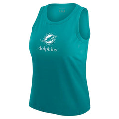 Miami Dolphins WEAR by Erin Andrews x Gracie Hunt Women's Ombre Tank Top - Aqua sale