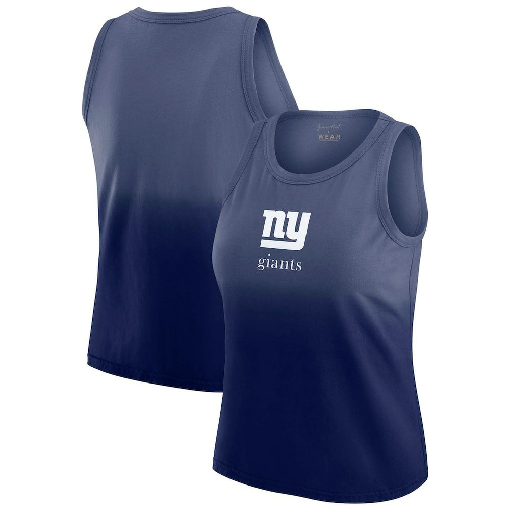 New York Giants WEAR by Erin Andrews x Gracie Hunt Women's Ombre Tank Top - Navy online