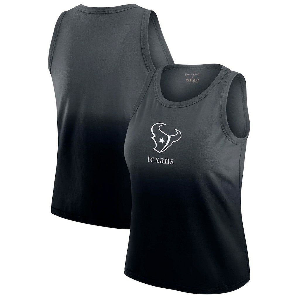 Houston Texans WEAR by Erin Andrews x Gracie Hunt Women's Ombre Tank Top - Navy cheap