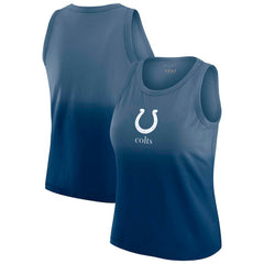 Indianapolis Colts WEAR by Erin Andrews x Gracie Hunt Women's Ombre Tank Top - Heather Navy discount