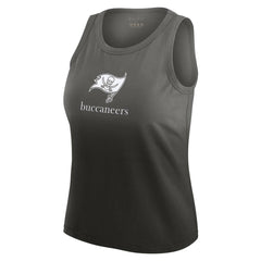 Tampa Bay Buccaneers WEAR by Erin Andrews x Gracie Hunt Women's Ombre Tank Top - Pewter outlet