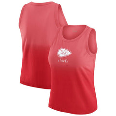Kansas City Chiefs WEAR by Erin Andrews x Gracie Hunt Women's Ombre Tank Top - Red sale