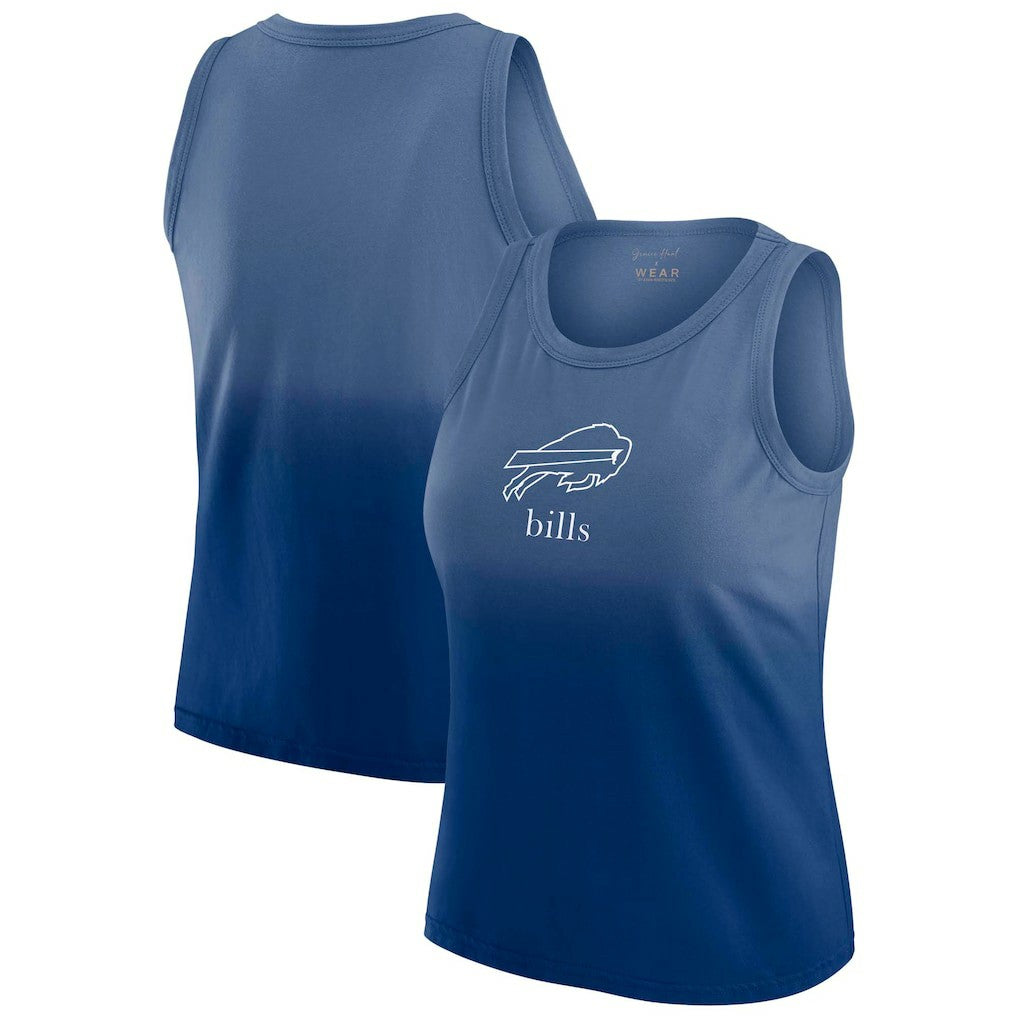 Buffalo Bills WEAR by Erin Andrews x Gracie Hunt Women's Ombre Tank Top - Royal on sale