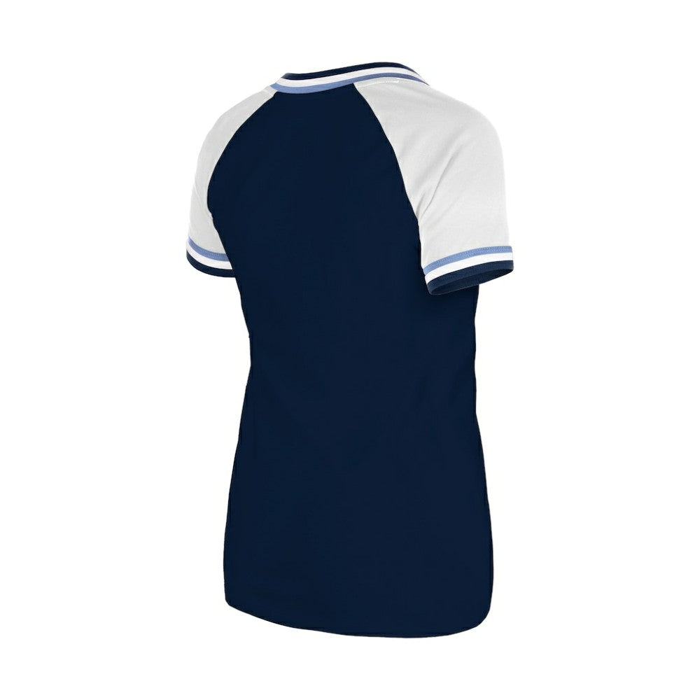 Tampa Bay Rays Women's Gameday Raglan V-Neck T-Shirt - Navy | New Era