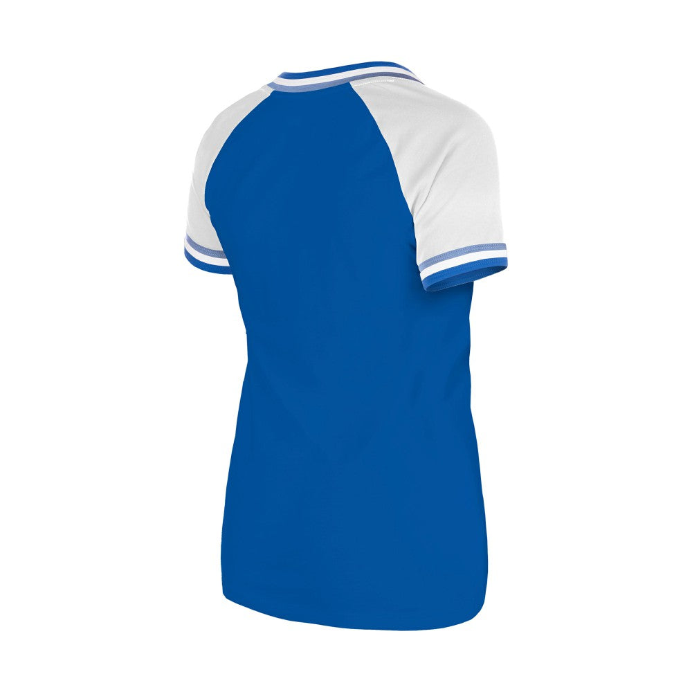Kansas City Royals Women's Gameday Raglan V-Neck T-Shirt - Royal | New Era