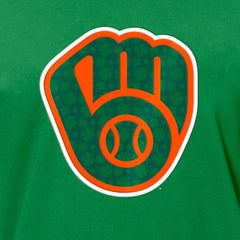 Milwaukee Brewers St. Patrick's Day Shamrock Fill T-Shirt - Kelly Green | New Era