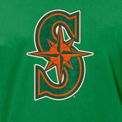 Seattle Mariners St. Patrick's Day Shamrock Fill T-Shirt - Kelly Green | New Era