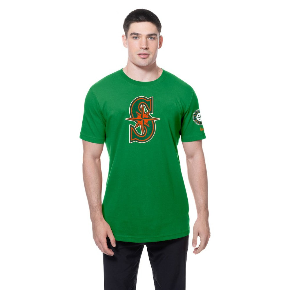 Seattle Mariners St. Patrick's Day Shamrock Fill T-Shirt - Kelly Green | New Era