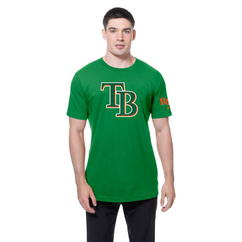 Tampa Bay Rays St. Patrick's Day Shamrock Fill T-Shirt - Kelly Green | New Era