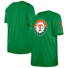 Texas Rangers St. Patrick's Day Shamrock Fill T-Shirt - Kelly Green | New Era