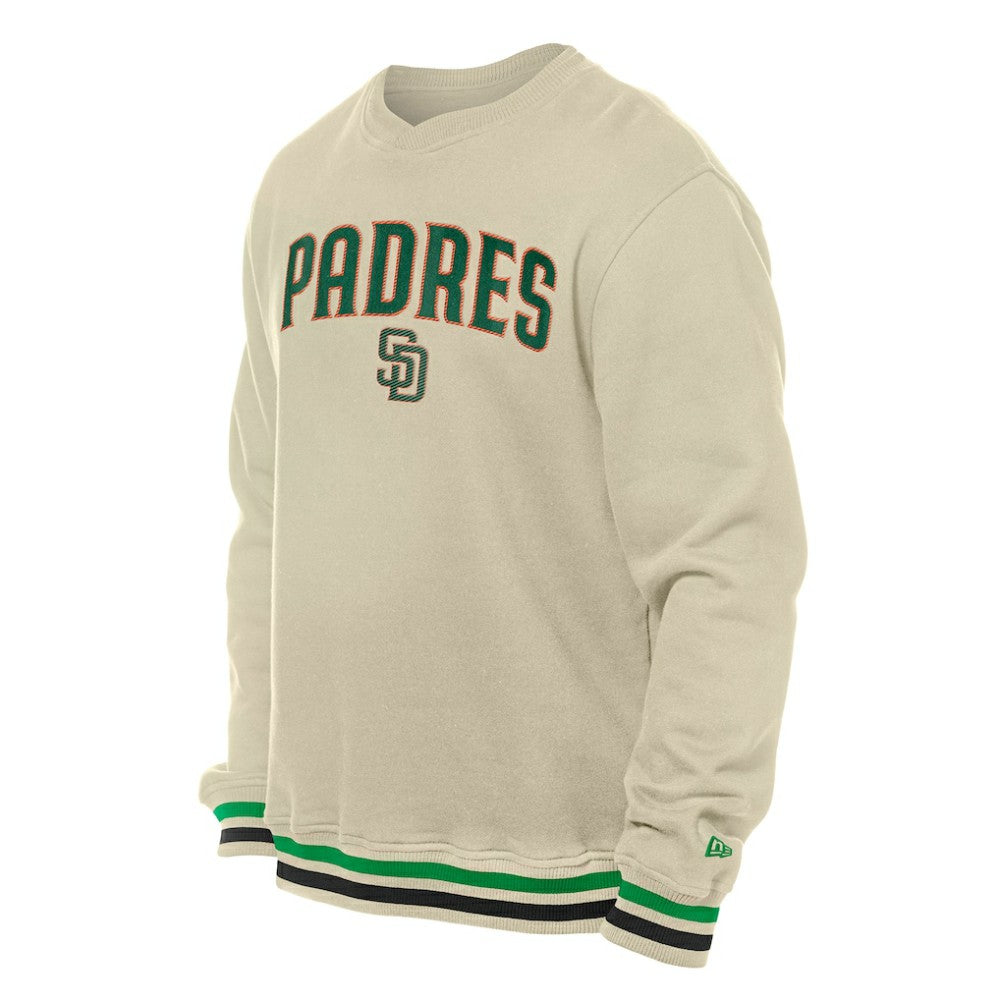 San Diego Padres St. Patrick's Day Twill Pullover Sweatshirt - Cream | New Era