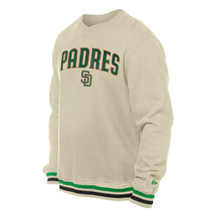 San Diego Padres St. Patrick's Day Twill Pullover Sweatshirt - Cream | New Era