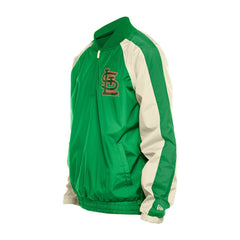 St. Louis Cardinals St. Patrick's Day Ripstop Raglan Quarter-Zip Windbreaker - Kelly Green | New Era