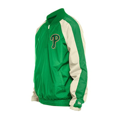 Philadelphia Phillies St. Patrick's Day Ripstop Raglan Quarter-Zip Windbreaker - Kelly Green | New Era