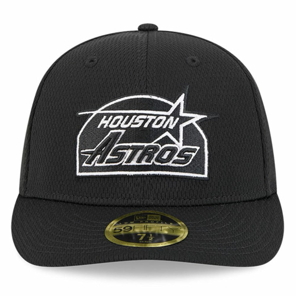 Houston Astros 2025 MLB Clubhouse Low Profile 59FIFTY Fitted Hat - Black | New Era