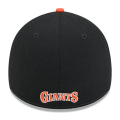 San Francisco Giants 2025 MLB Clubhouse 39THIRTY Flex Hat - Black/Orange | New Era