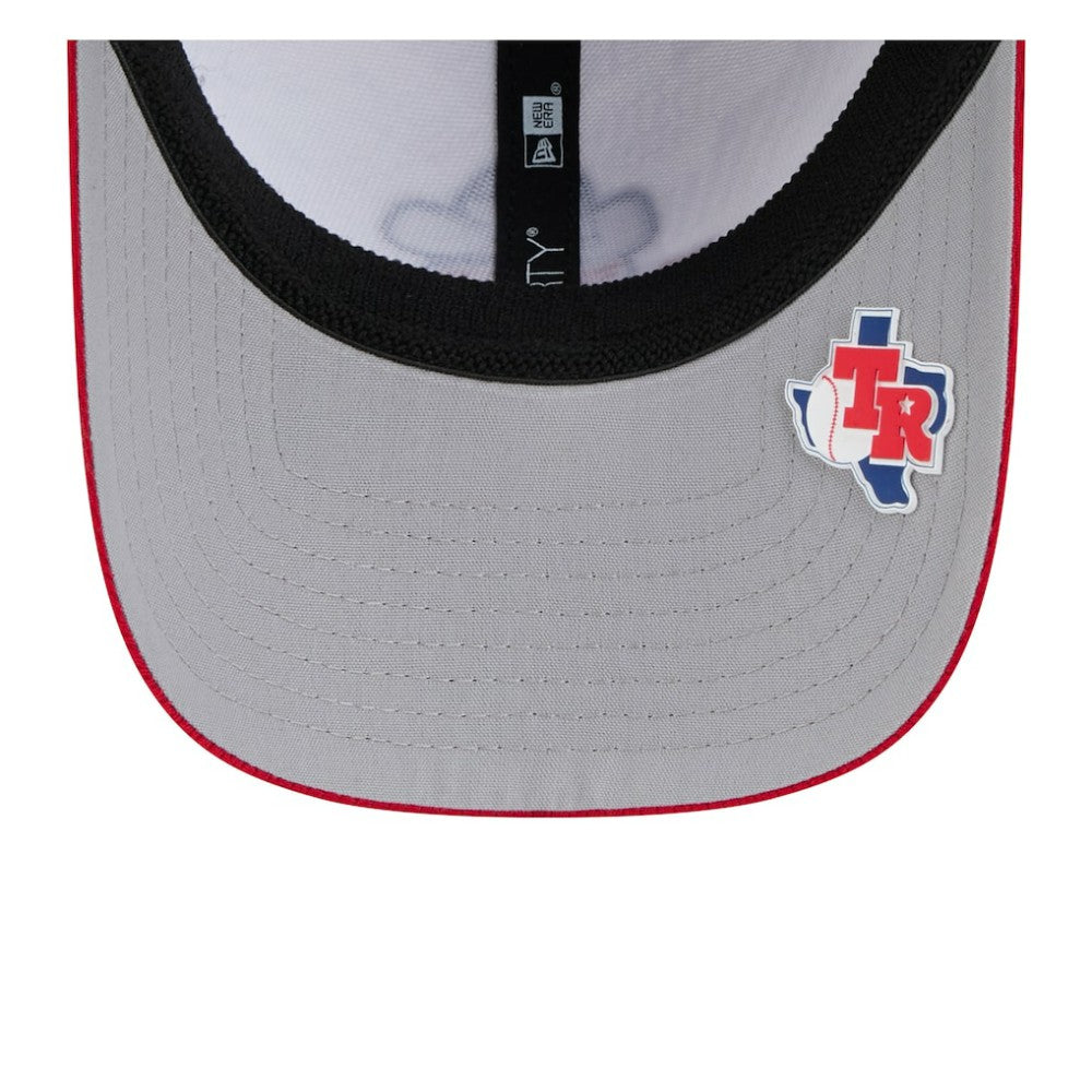 Texas Rangers 2025 MLB Clubhouse 39THIRTY Flex Hat - Royal/Red | New Era