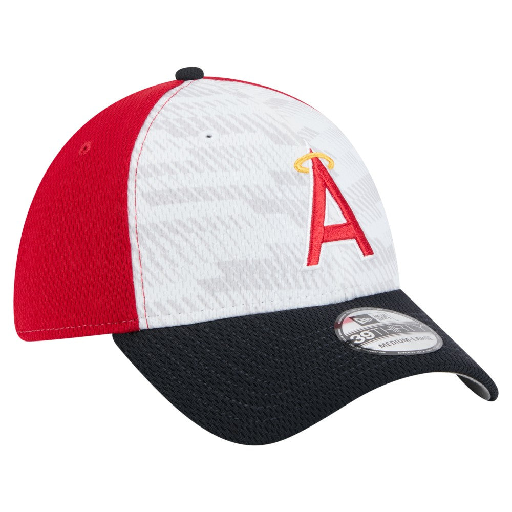 Los Angeles Angels 2025 MLB Clubhouse 39THIRTY Flex Hat - Red/Navy | New Era