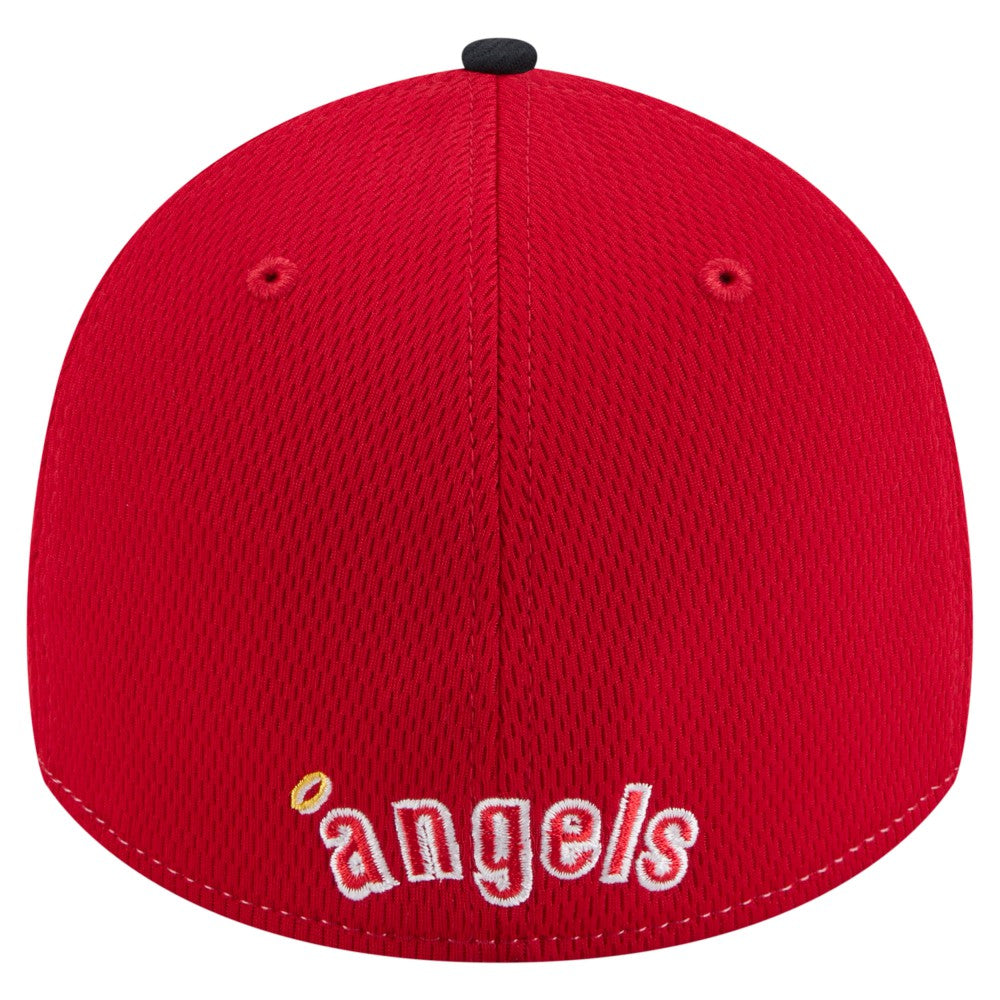Los Angeles Angels 2025 MLB Clubhouse 39THIRTY Flex Hat - Red/Navy | New Era