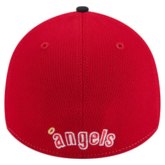 Los Angeles Angels 2025 MLB Clubhouse 39THIRTY Flex Hat - Red/Navy | New Era