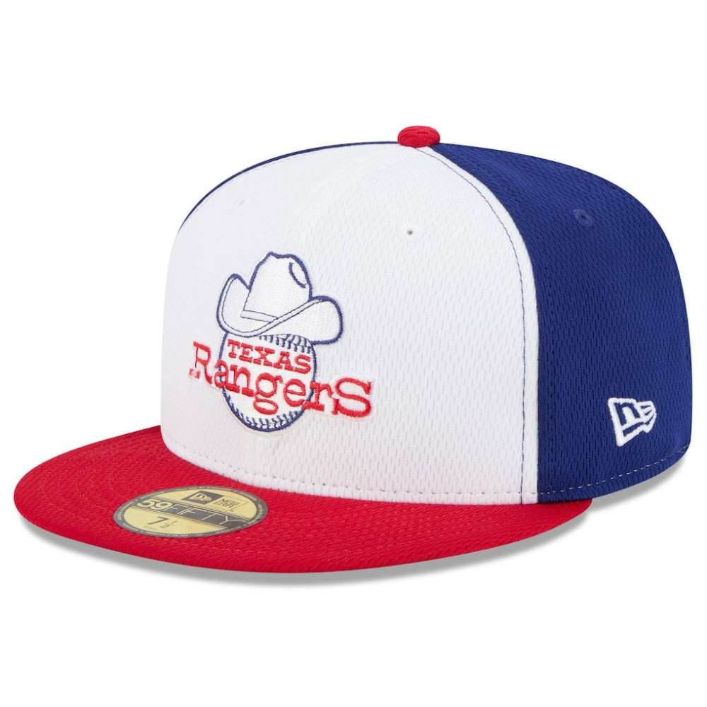 Texas Rangers 2025 MLB Clubhouse 59FIFTY Fitted Hat - Royal/Red | New Era
