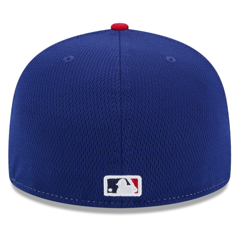 Texas Rangers 2025 MLB Clubhouse 59FIFTY Fitted Hat - Royal/Red | New Era