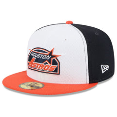 Houston Astros 2025 MLB Clubhouse 59FIFTY Fitted Hat - Navy/Orange | New Era
