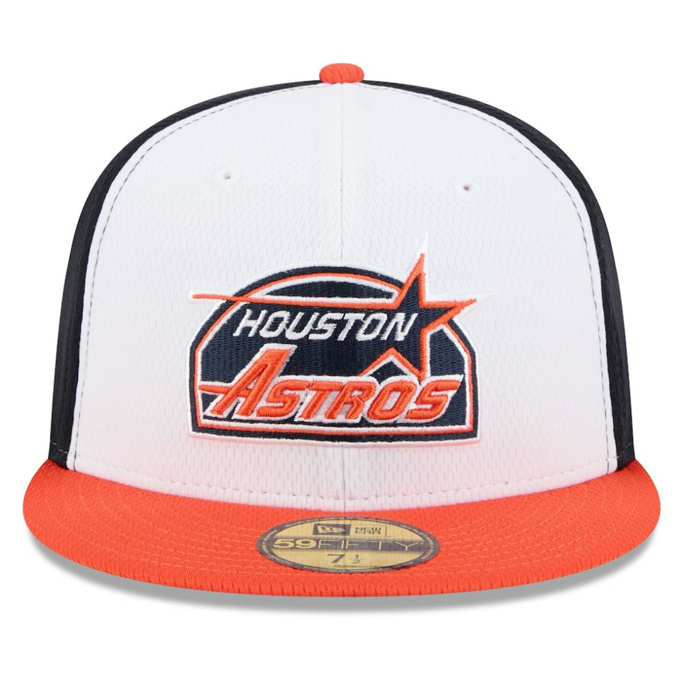Houston Astros 2025 MLB Clubhouse 59FIFTY Fitted Hat - Navy/Orange | New Era