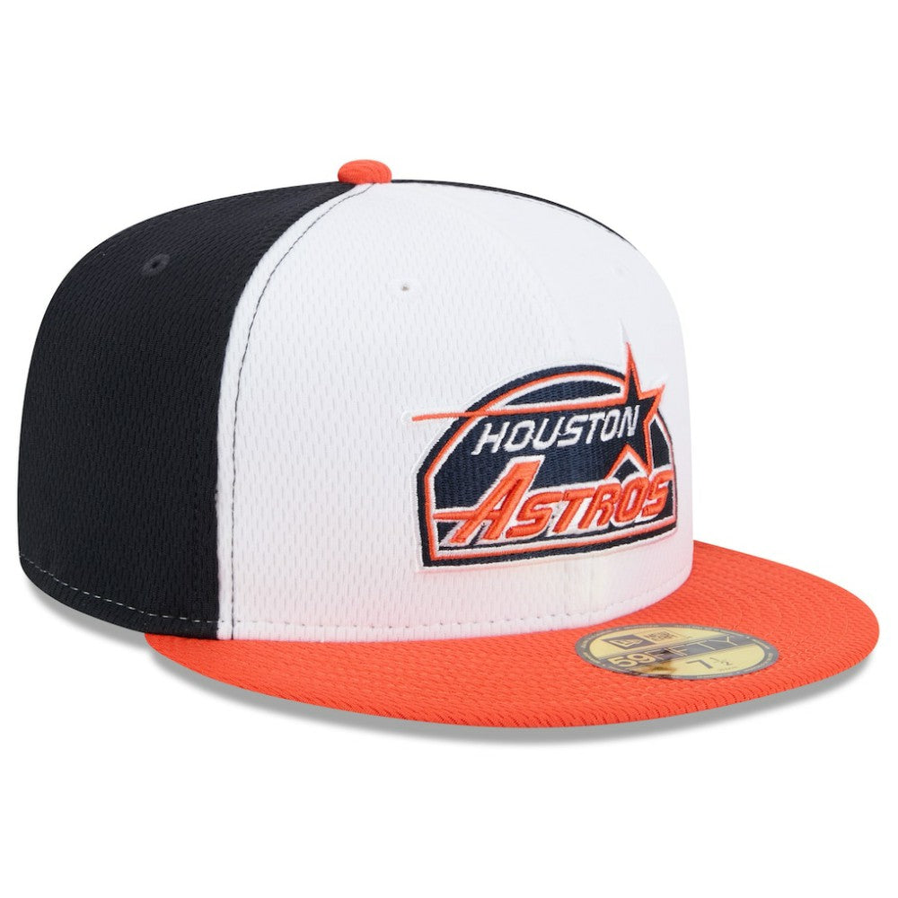 Houston Astros 2025 MLB Clubhouse 59FIFTY Fitted Hat - Navy/Orange | New Era