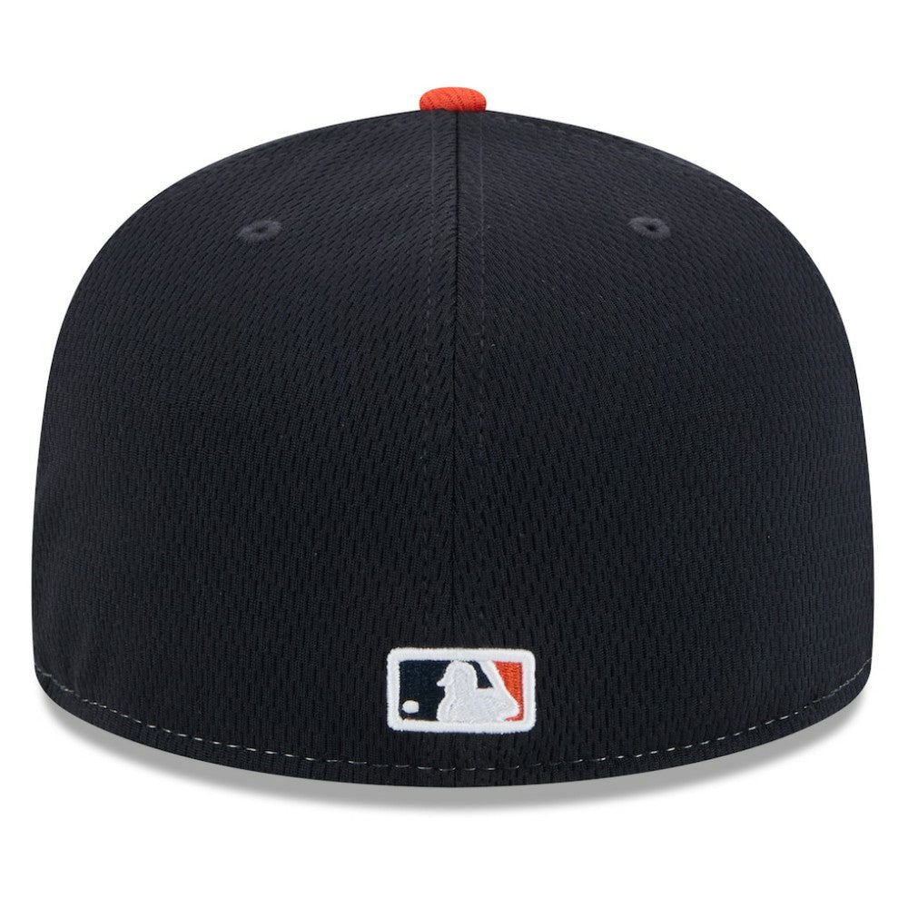 Houston Astros 2025 MLB Clubhouse 59FIFTY Fitted Hat - Navy/Orange | New Era