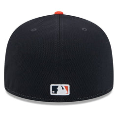 Houston Astros 2025 MLB Clubhouse 59FIFTY Fitted Hat - Navy/Orange | New Era