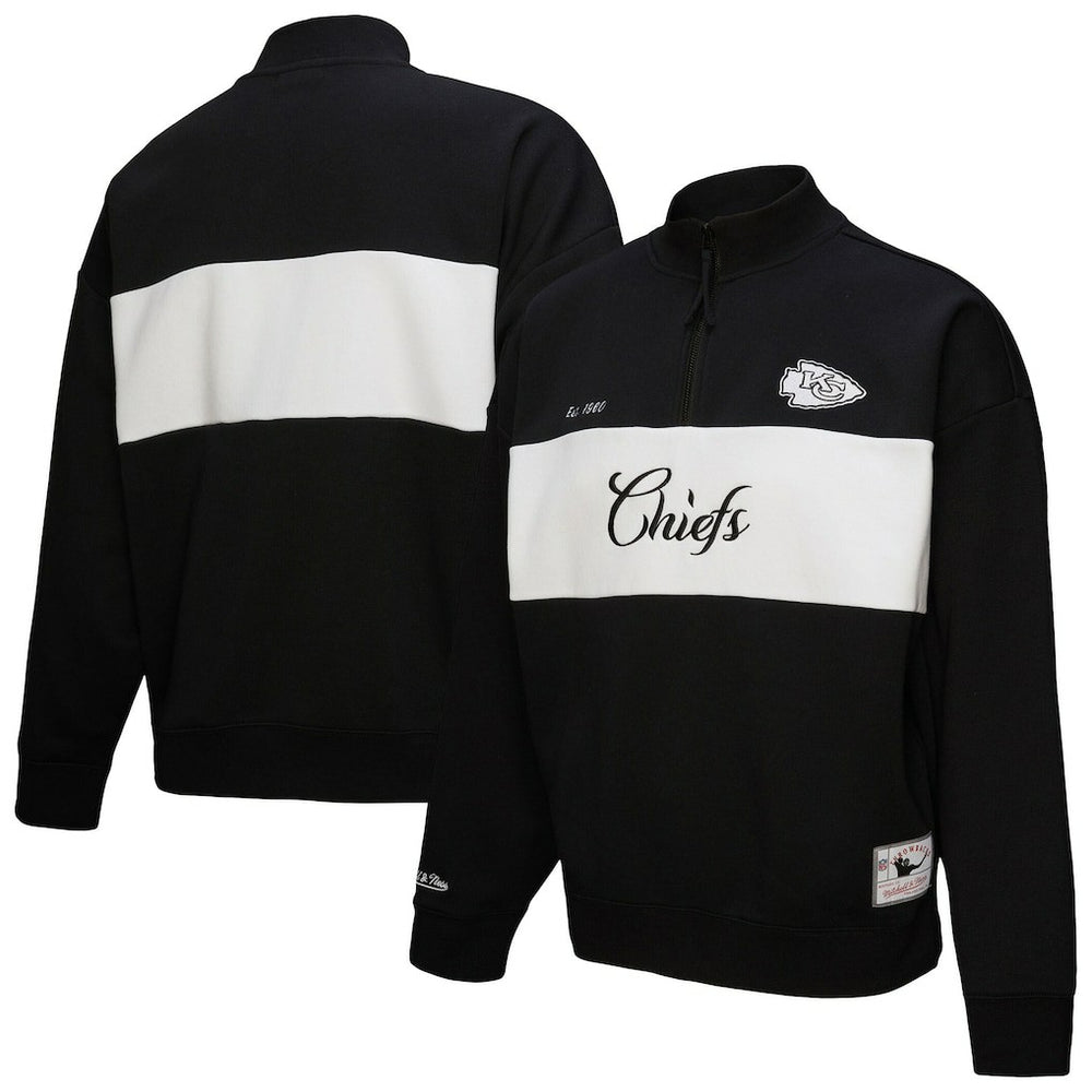 Kansas City Chiefs Women's Quarter-Zip Jacket - Black outlet
