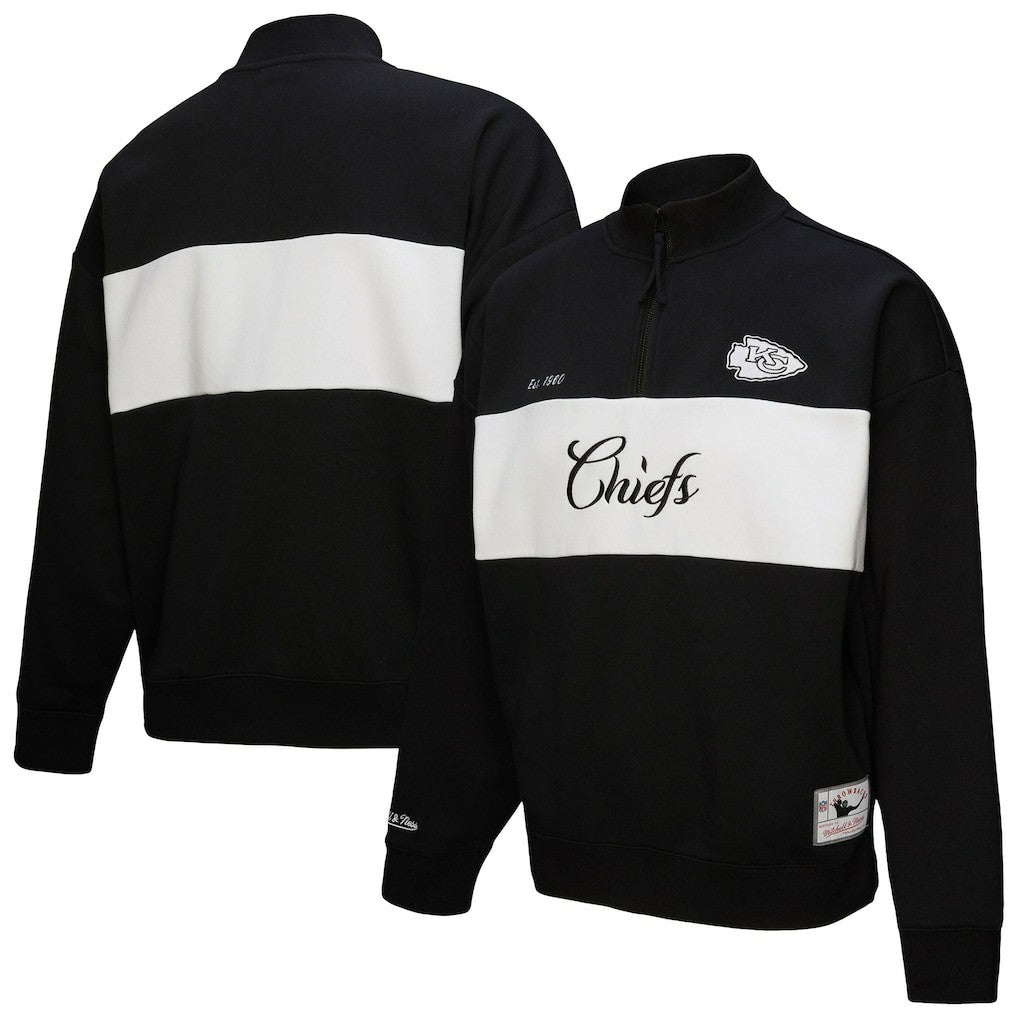 Kansas City Chiefs Women's Quarter-Zip Jacket - Black outlet