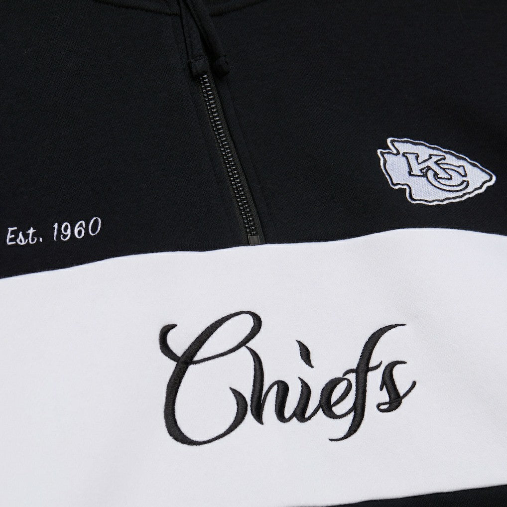 Kansas City Chiefs Women's Quarter-Zip Jacket - Black outlet