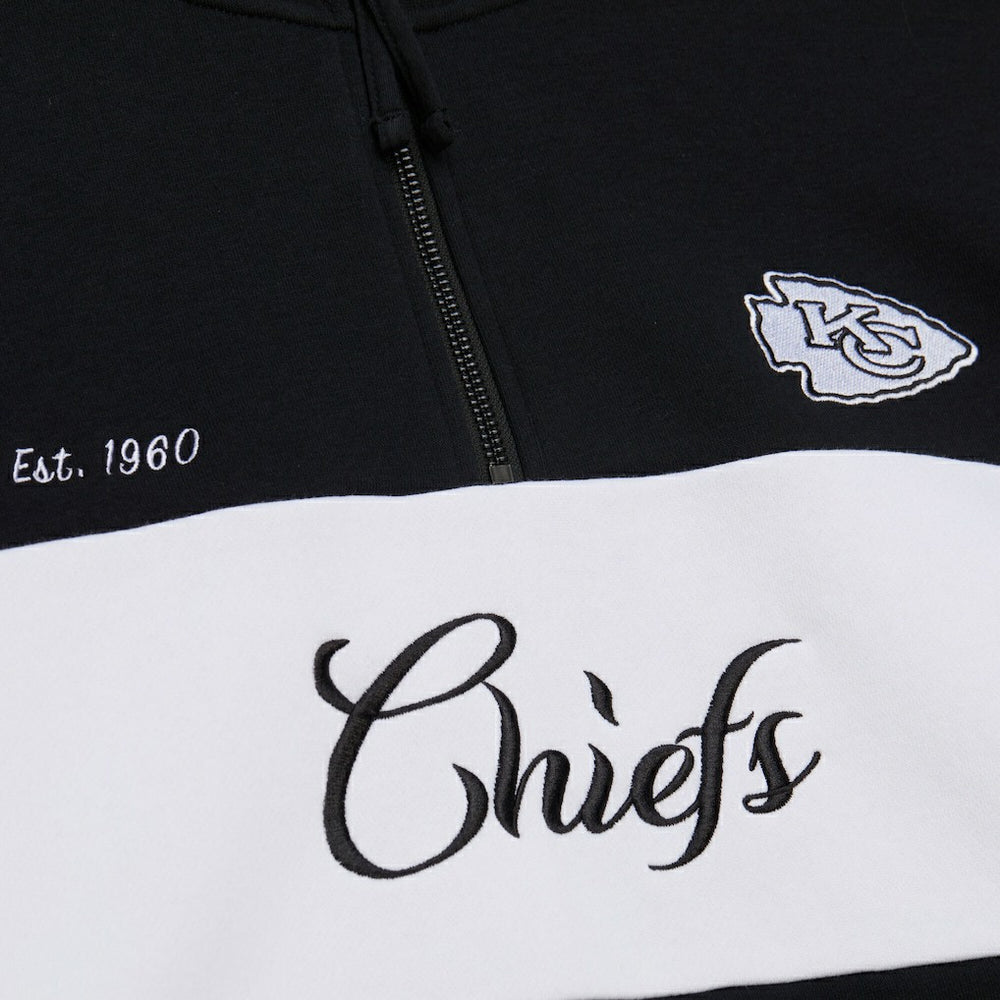 Kansas City Chiefs Women's Quarter-Zip Jacket - Black outlet