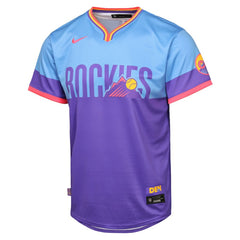 Colorado Rockies Youth 2025 City Connect Limited Jersey - Purple/Light Blue | Nike