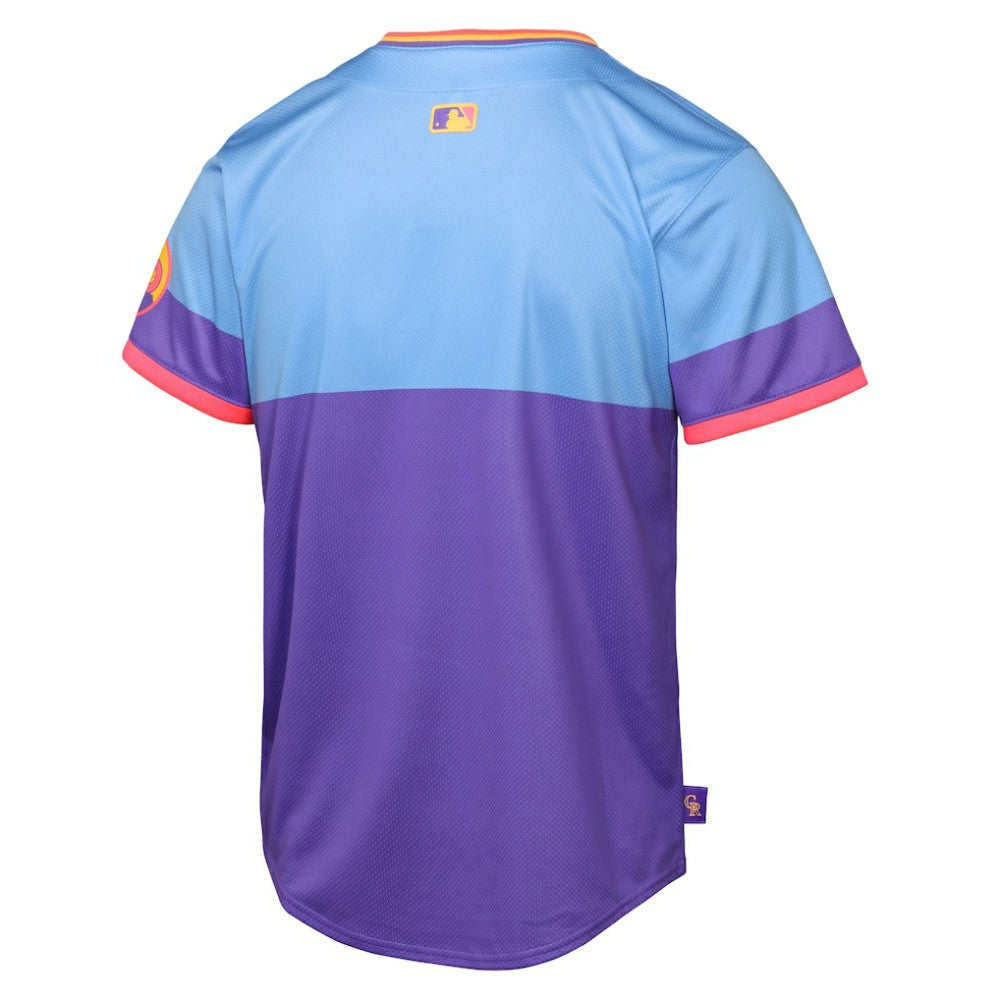 Colorado Rockies Youth 2025 City Connect Limited Jersey - Purple/Light Blue | Nike
