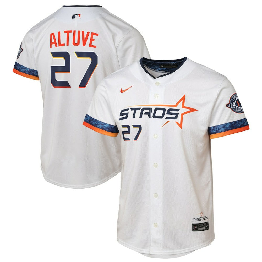Jose Altuve Houston Astros Youth 2025 City Connect Limited Player Jersey - White | Nike